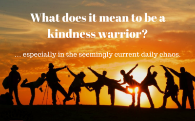 What does it mean to be a kindness warrior? … especially in the seemingly current daily chaos.